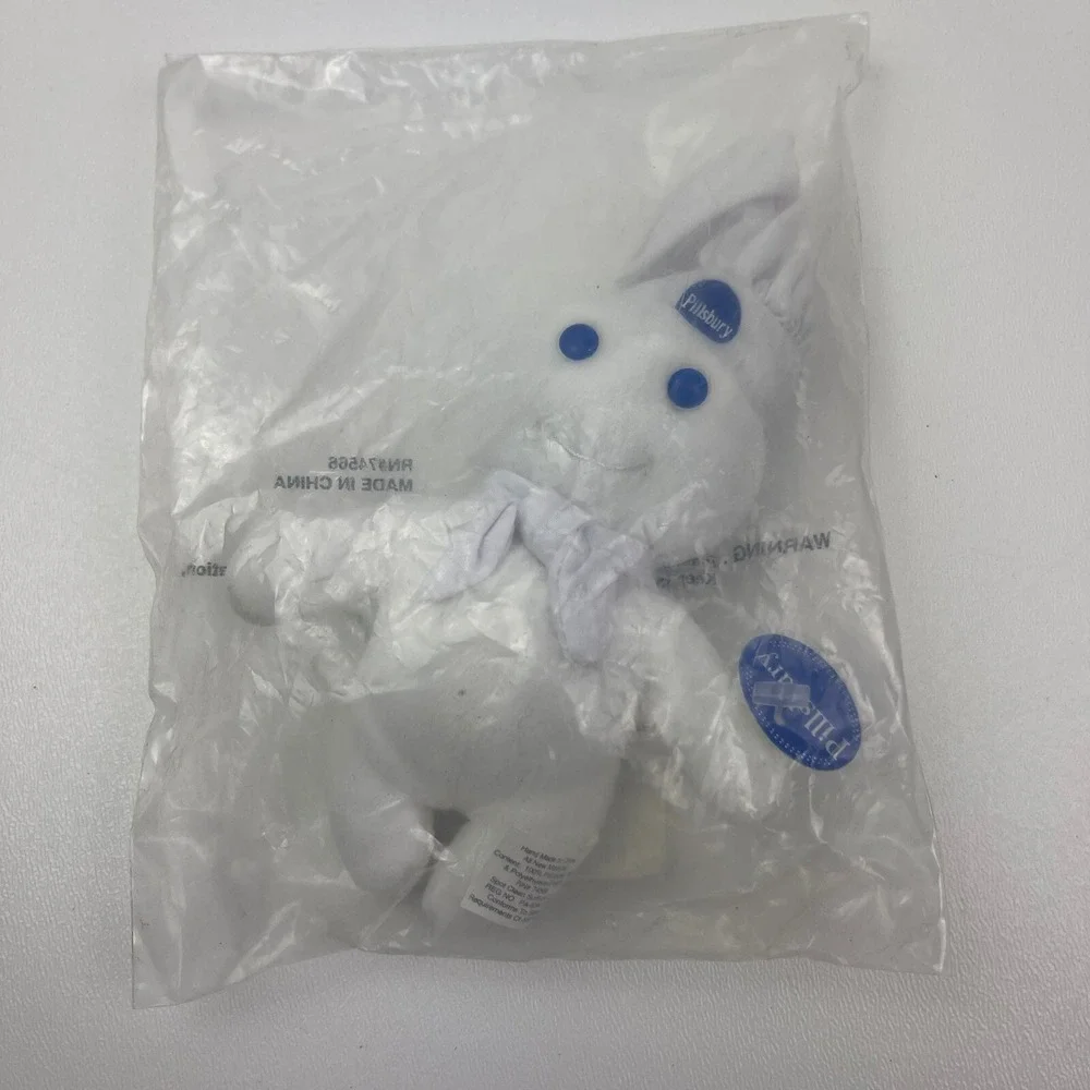 Pillsbury Doughboy Mini Plush Stuffed Bean Bag‎ Doll Toy Promotion Advertisement